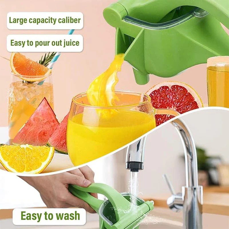 Fruit Juice Squeezer Manual Stainless Steel Juicer Detachable for Pressing Lemons Oranges Home Restaurants and Bars Kitchen Tool