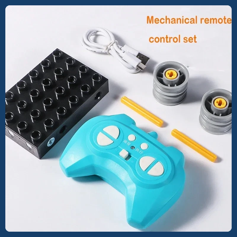 互換性のある 9656 ビルディングブロック 45002 子供用大型粒子モーターギアリモコン科学教育教材