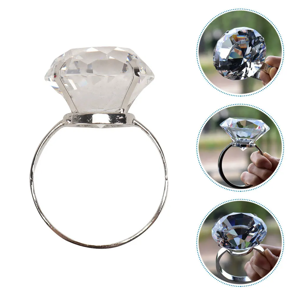 

Large Simulated Ring Prop for Wedding Engagement Decoration Anniversary Party Supplies Photo Booth Decorative Jewelry Accessory