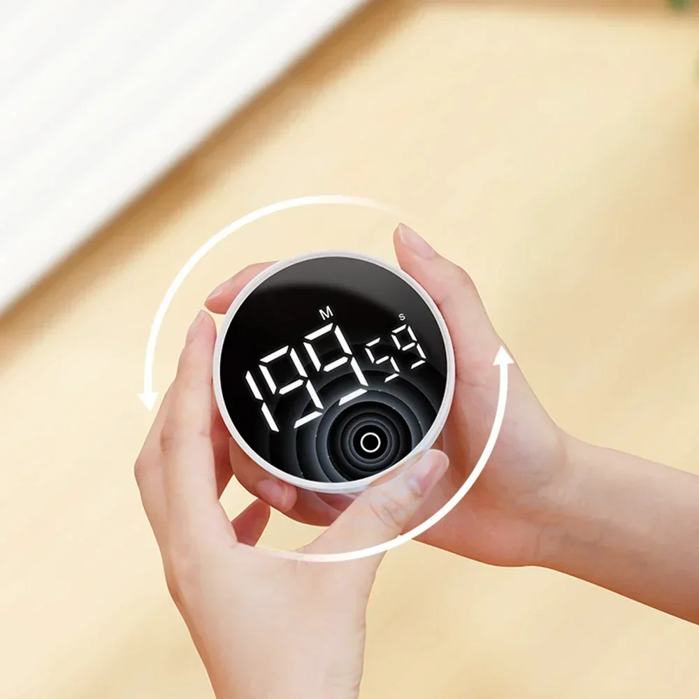 NEW Simple Charging Timer Kitchen Cooking Countdown Reminder Digital Alarm Clock Learning Self-discipline Management Time Timer