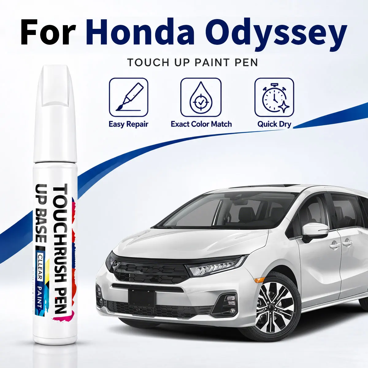 Automotive Paint Pen For Honda Odyssey White Car Scratch Remover Touch Up Repair Pen DIY Vehicle Paint Repair Tool Accessories