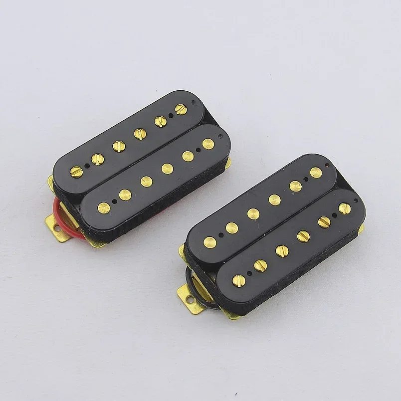 1 Set Original Genuine  Electric Guitar Alnico 5 Humbucker Pickups  Gold Black