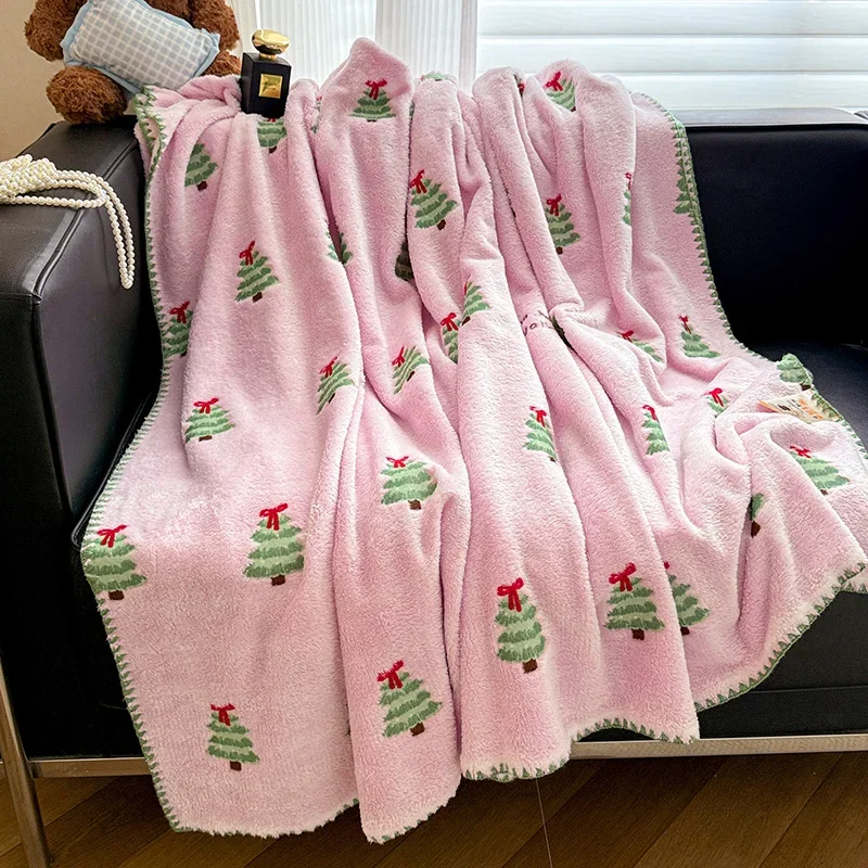 Skin-friendly Cozy Autumn Blanket Soft Cloud-feeling Multi-functional Blankets Winter Thickened Encryption Warm Plush Bed Sheet