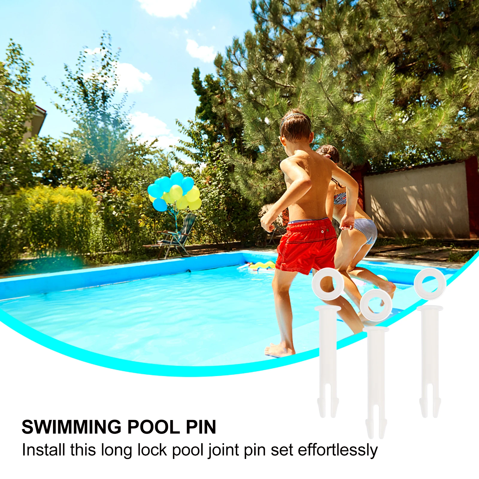 

12 Pcs Pool Connector Pins Joint for Accessory Swimming Parts Seal Pole Plastic Frame
