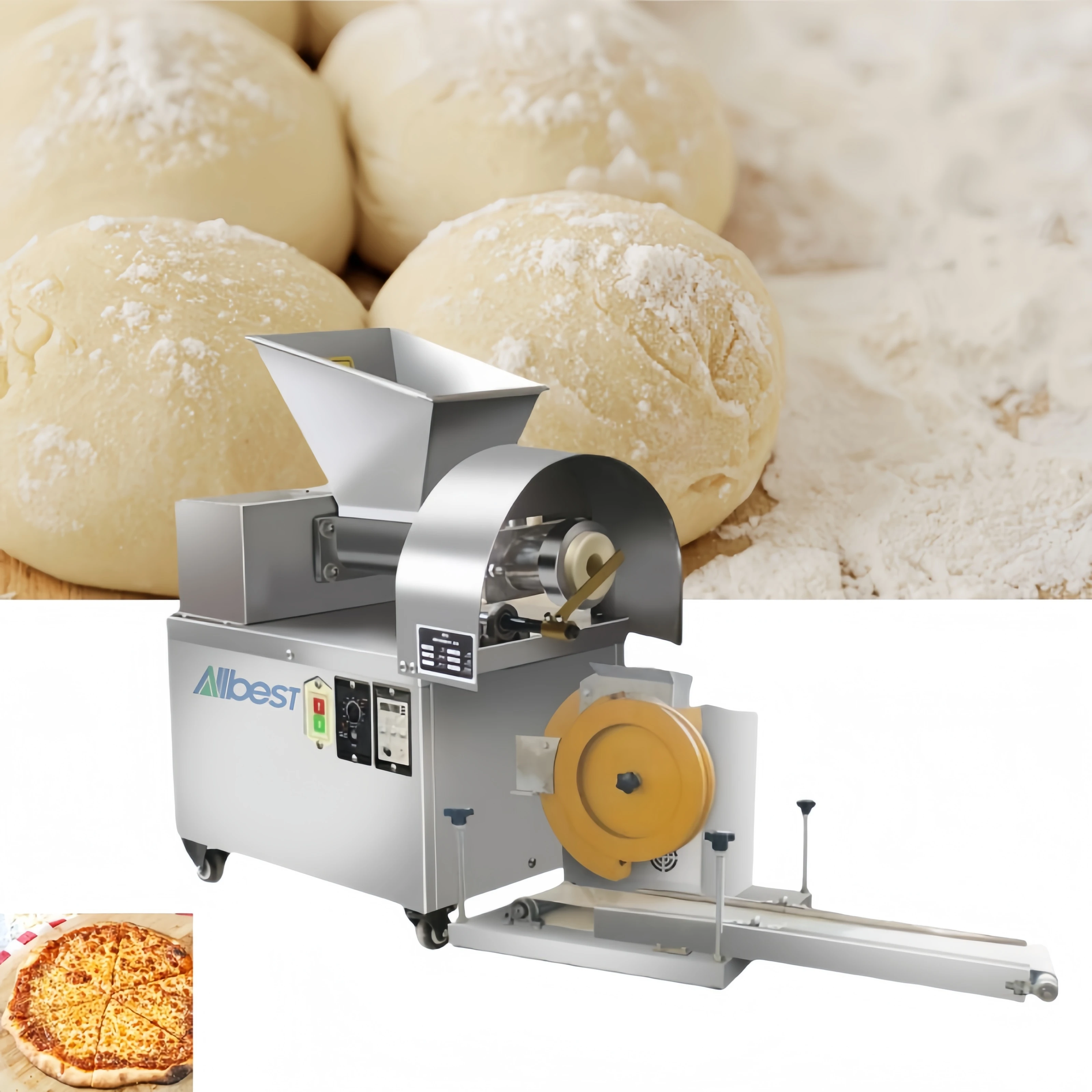 

Customer Satisfaction Guaranteed Bun Pizza Bread Cake Other Snack Machine Dough Machine Dough Divider For Sale