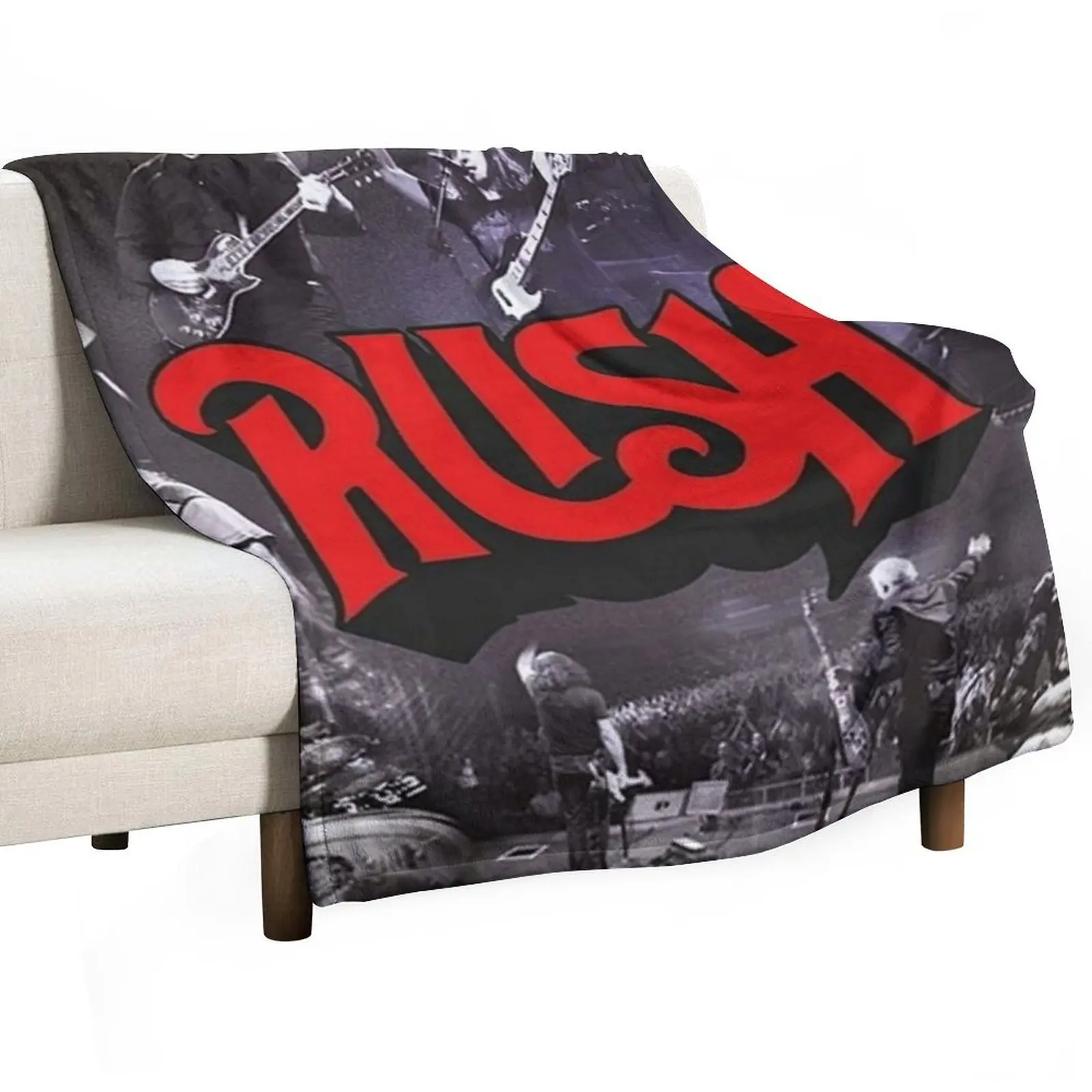 Concert Tour RushBand Best Moments || 010 Throw Blanket All Weather Soft Throw Blanket for Sofa