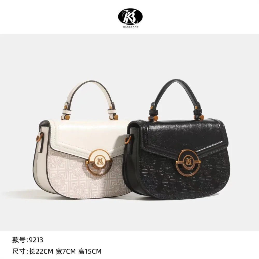 

KB Women's Bag 2025 New Style High-end designer embossed fashion versatile single-shoulder crossbody bag Small round bag