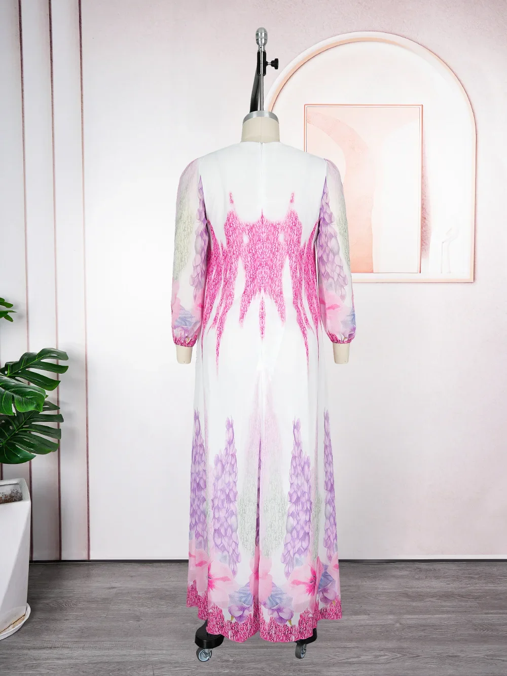 L-3XL حجم كبير فساتين الأفريقية للنساء الخريف أنيقة أفريقيا طويلة الأكمام حفلة سهرة فستان ماكسي Dashiki أفريقيا الملابس #6