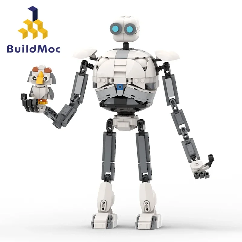 MOC-Robot de construction des nuits pour enfant, ensemble de figurines du film Roz et Brightbill Brick nights, modèle Mecha, jouet, cadeaux, 622 pièces