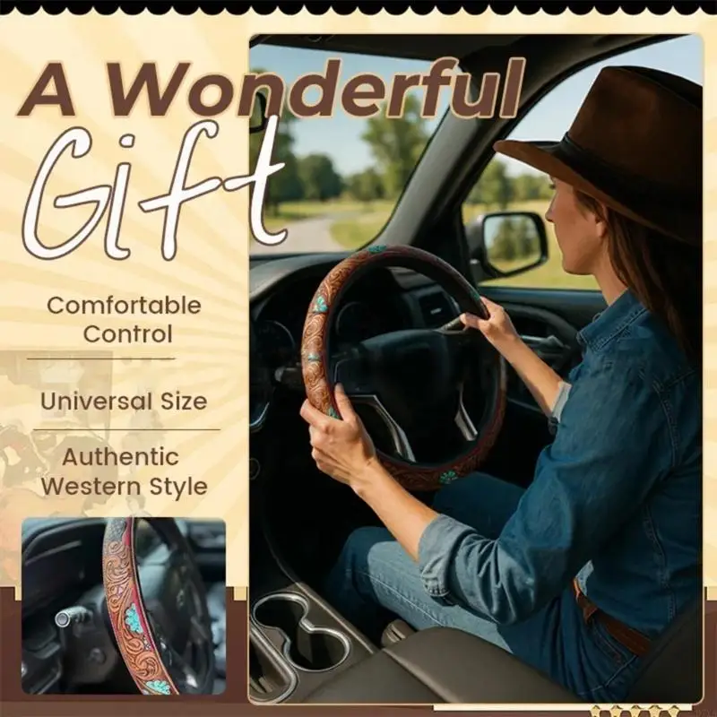 

Старая западная коровья мода, чехол на руль, обмазанный вручную кожей против скольжения, быстрая установка, вентилируемый план