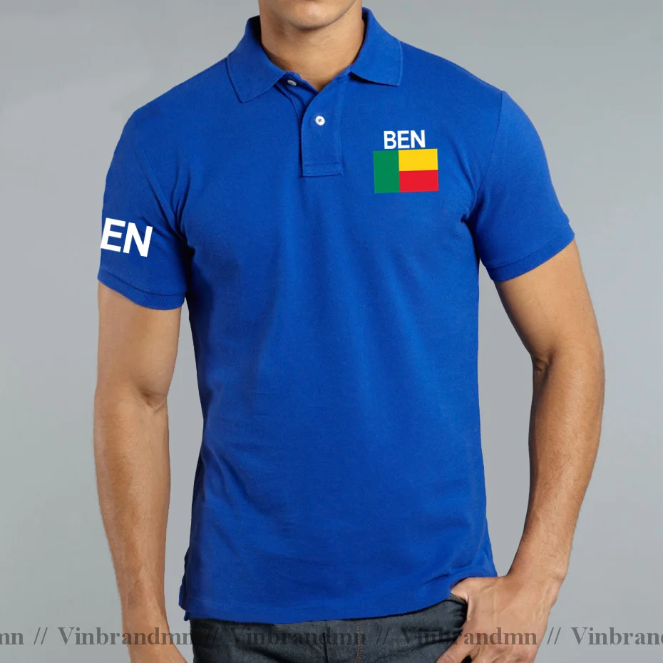 Benin Beninese Polo shirts Men Short Sleeve Brands Clothing New Printed for Country Pure Cotton Nation Team Flag BEN BJ Dahomey