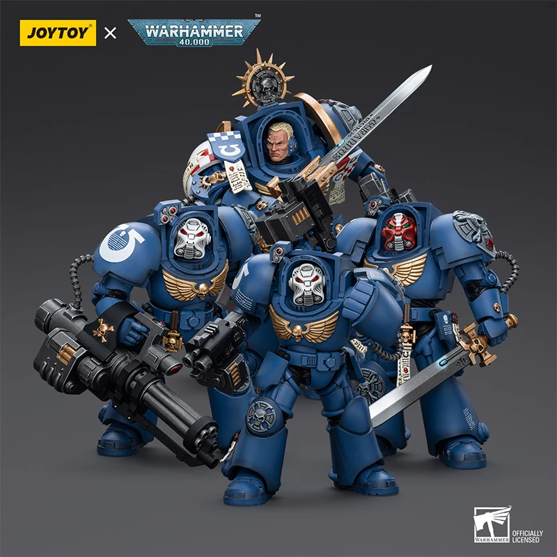 JOYTOY Warhammer 40K Action Figure Scala 1/18 Ultramarines Terminator Squadra Articolata Modello Militare Bambola Kid Boy Giocattolo Ornamento