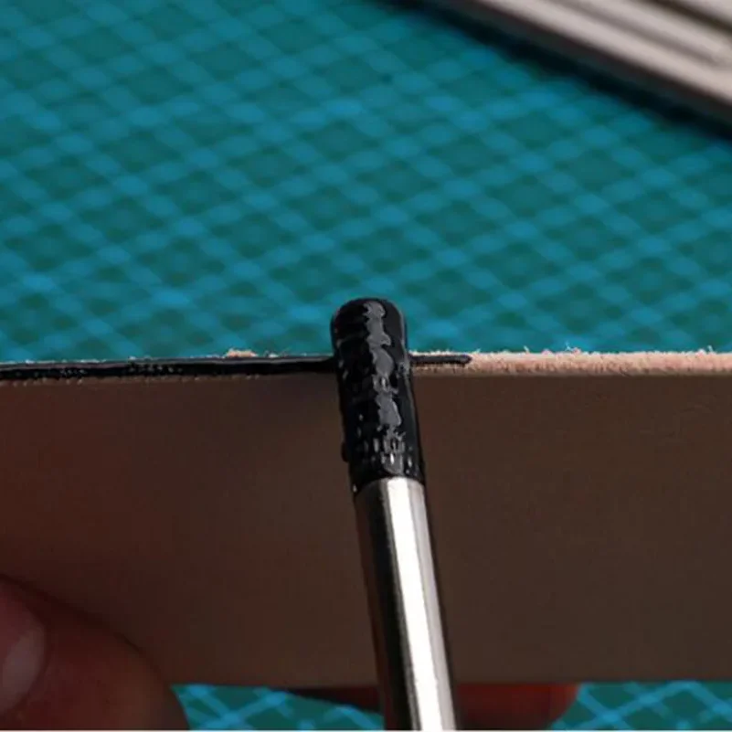 1Pcs Metal Edge Oil Gluing Dye Pen Leather Craft Paint Roller Tool for One Time Use Speedy Applicator for Leather Crafting