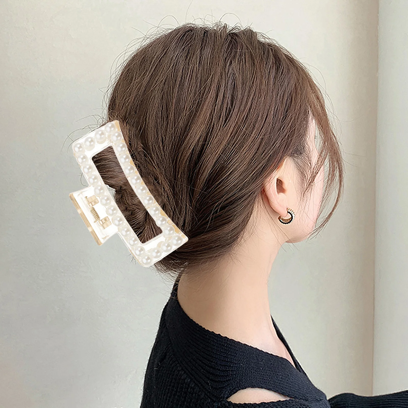 

1pcs Large Shark Clip High-Quality Teeth Design For Thick Thin Hair Bath Makeup Travel Use Claw Clamp Hair Clips