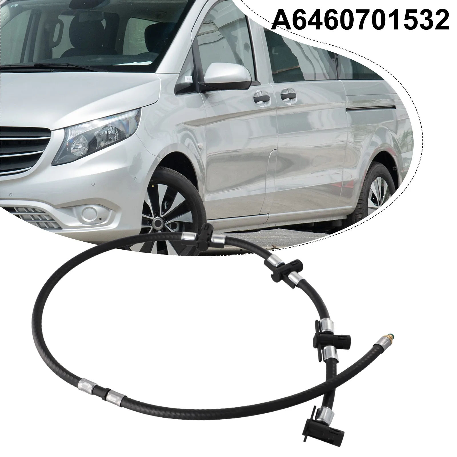 1pcs Hot Sale Fuel Return Overflow Leak Off Pipe For Mercedes For Vito W639 A6460701532 Direct Replacement Car Accessories