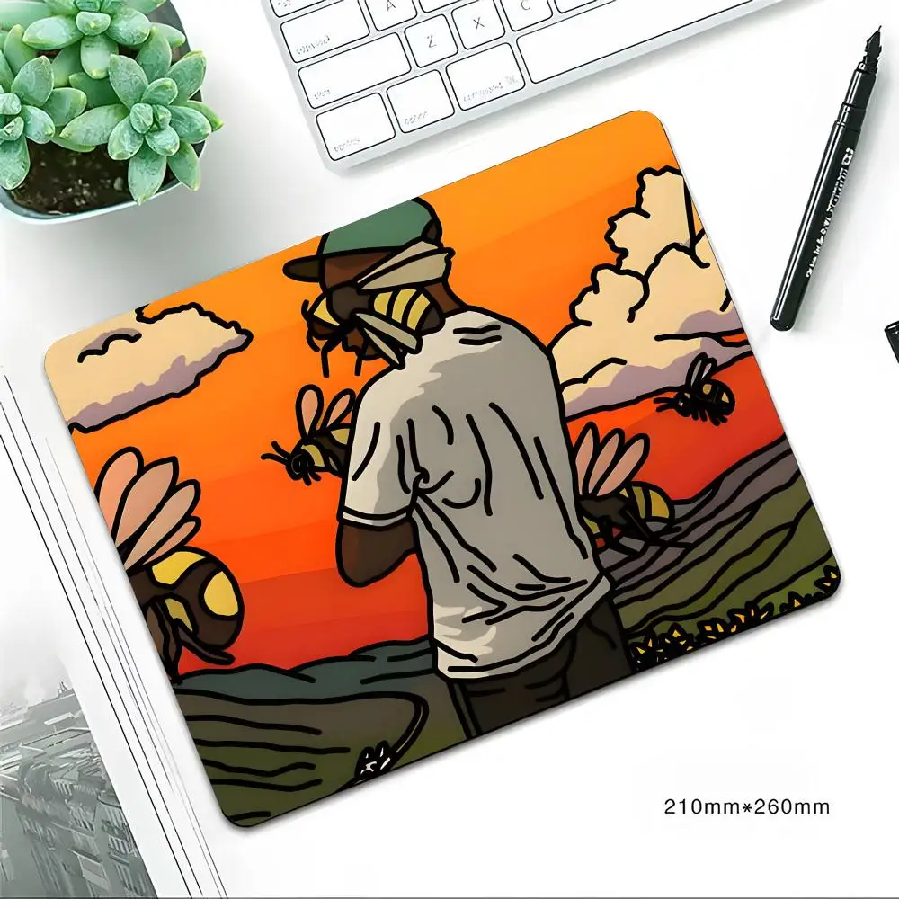 لوحة ماوس تايلر لصبي الزهور ، وسادة ماوس مطاطية صغيرة مانعة للإنزلاق ، سطح مكتب عالمي ، كمبيوتر محمول ، بسيط ، مكتب ، لعبة ، رياضة إلكترونية #6