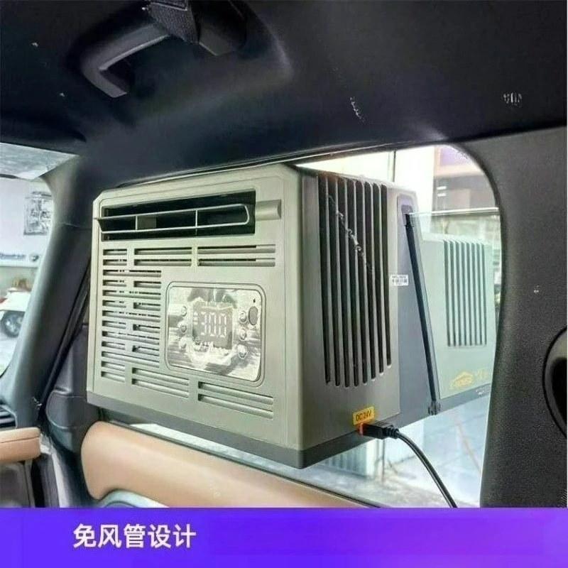 110V Camping Tent Air Conditioner 12V Car Hanging Window 24V RV Compressor Refrigeration Mobile Air Conditioner