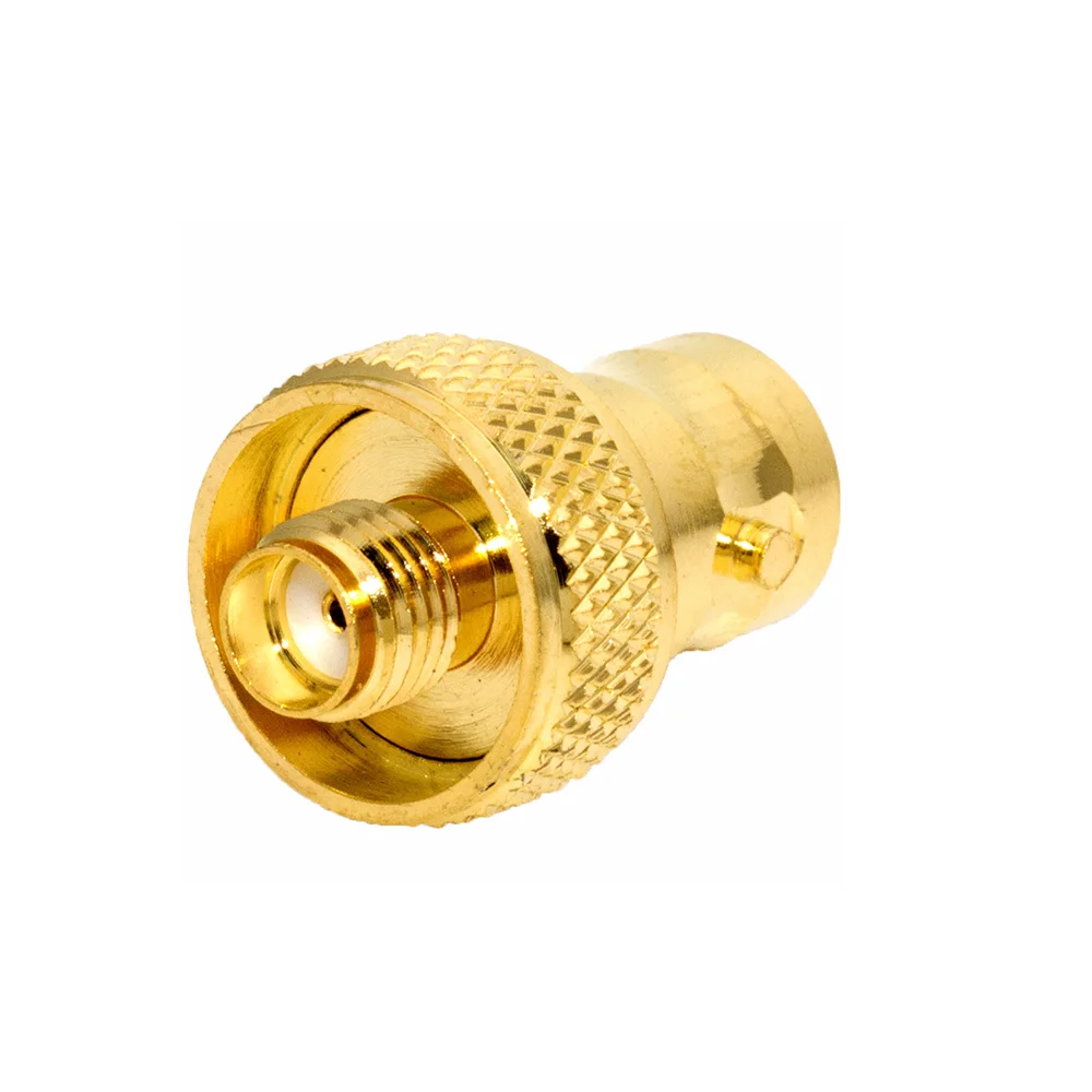 1pc walkie-talkie adaptador sma fêmea de transferência bnc adaptador fêmea rf bnc para sma adaptador