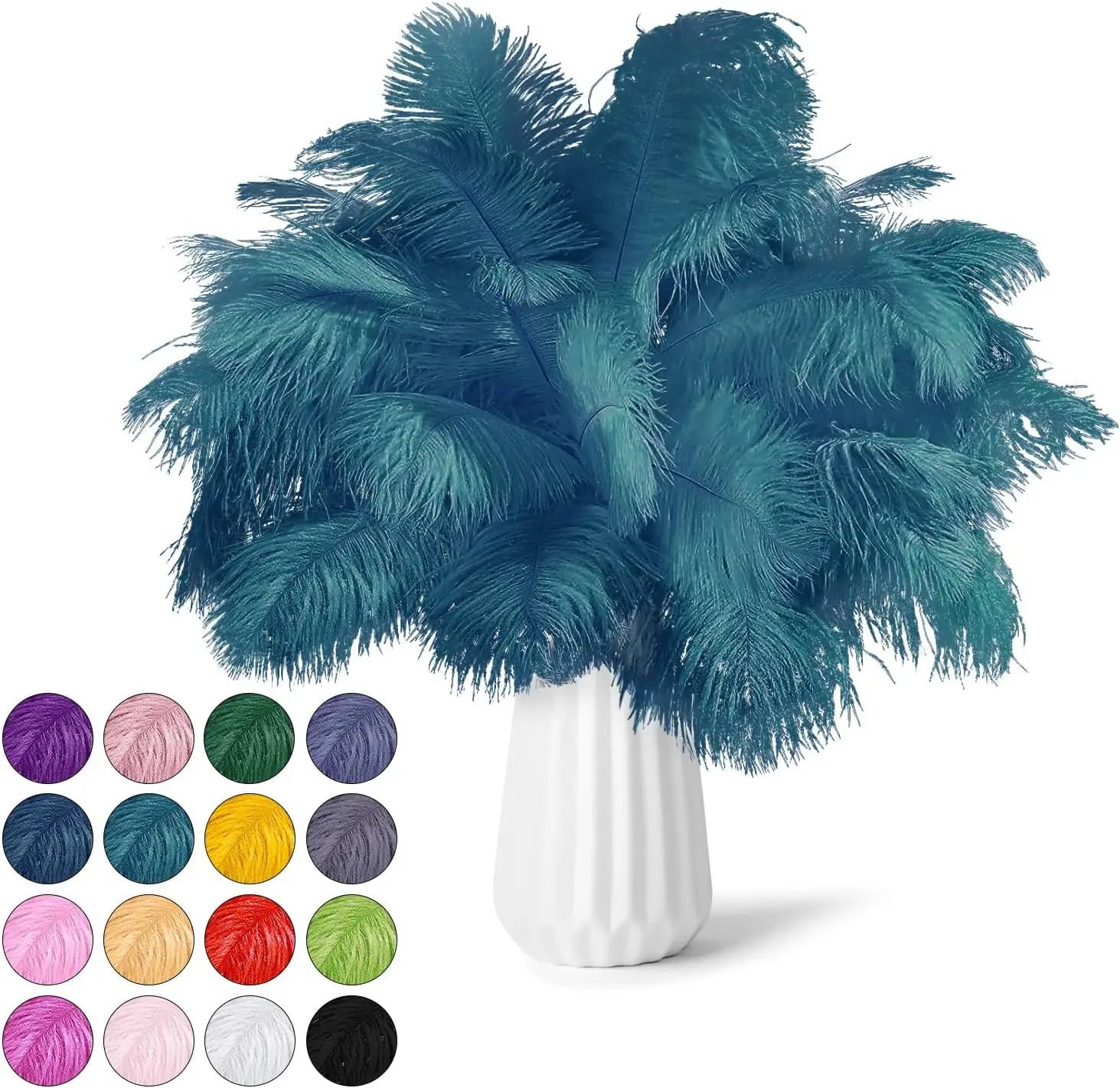 

10PCS Natural Ostrich Feathers Craft Wedding Home Party Centerpieces Christmas Day Decoration Plumes DIY Craft Vase Decoration