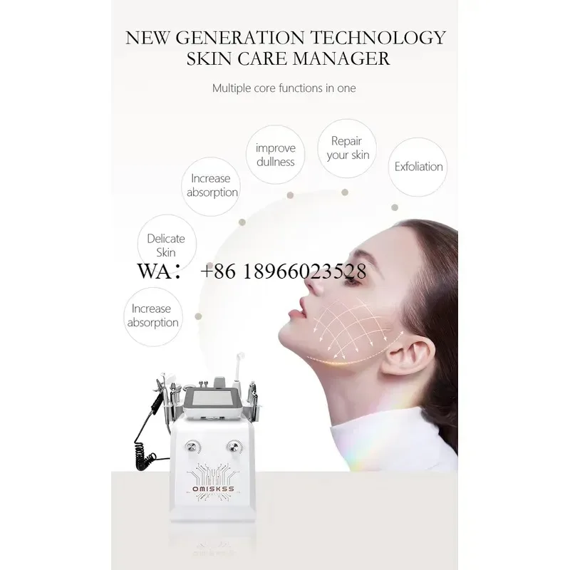 WMWMNU 9 in 1 Newest Facial Care Equipment Peel Firming Dermabrasion Oxygen Jet for Hydra Bubble Beauty - view 5