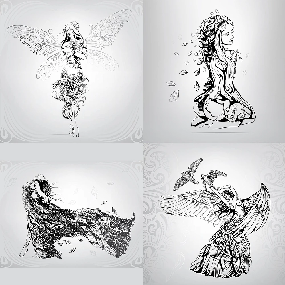 Beautiful Abstract Girls/Beautiful Girl Clear Stamps For DIY Scrapbooking Decorative Card Making Crafts Fun Decoration Supplies