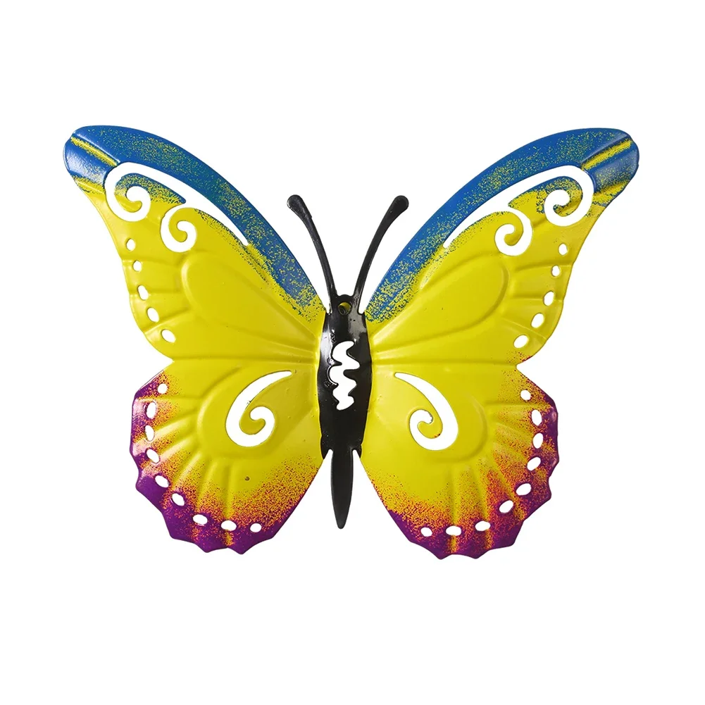 Скульптура-бабочка для украшения сада, дома и улицы, скульптура-бабочка для помещений и улицы, цветная скульптура-бабочка
