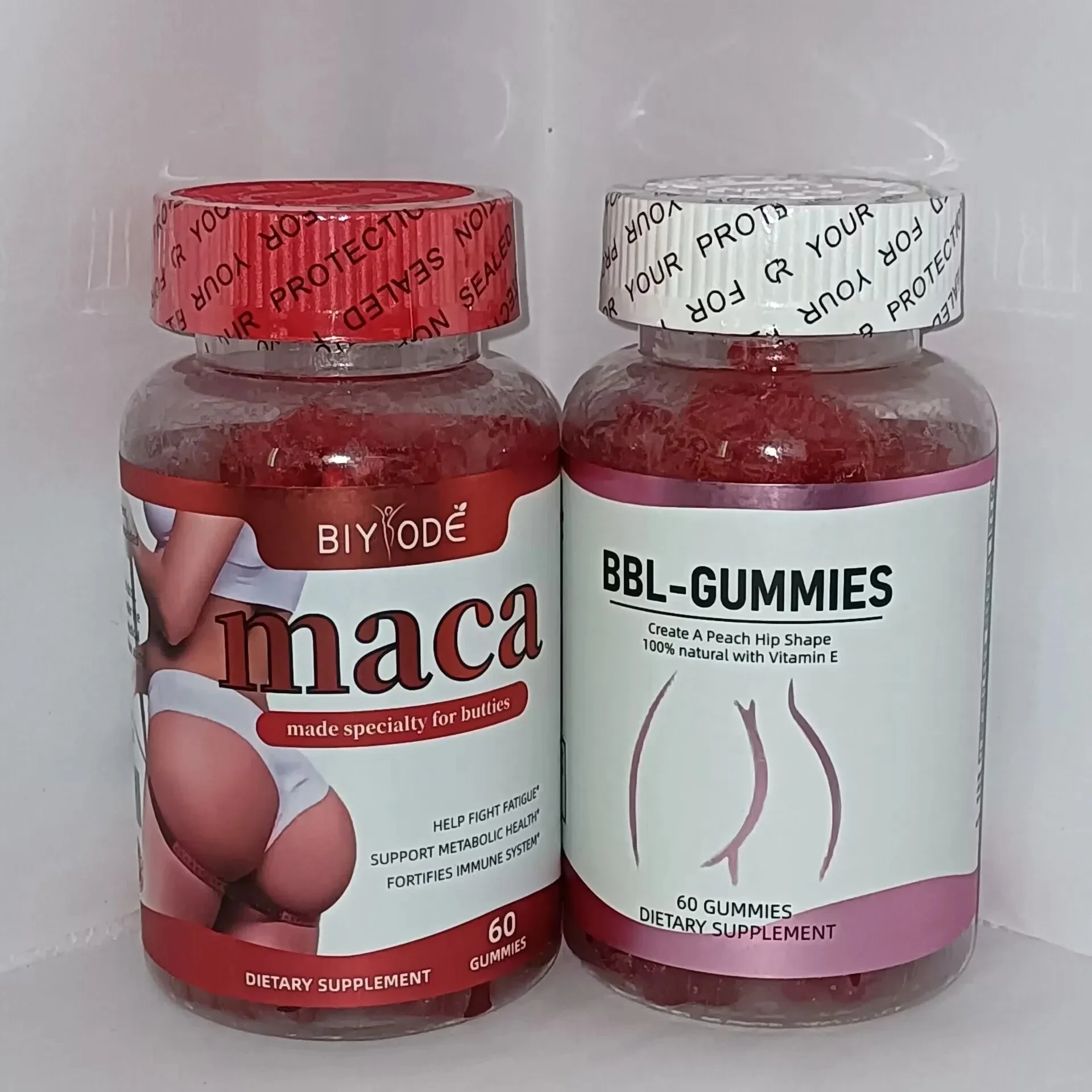 MACA GUMMIES+BBL GUMMIES Candy Create a 100% Natural Peach Shape