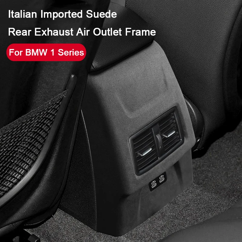 

Для BMW 1 серии F20 F21 F40 F52 хэтчбек 2019 2020 2021 2022, задняя центральная крышка кондиционера из алькантары, вентиляционное отверстие, рамка