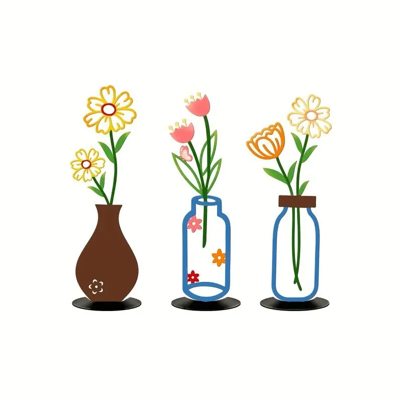 

LTT flat color printing vase indoor living room background wall handicraft decoration ornament