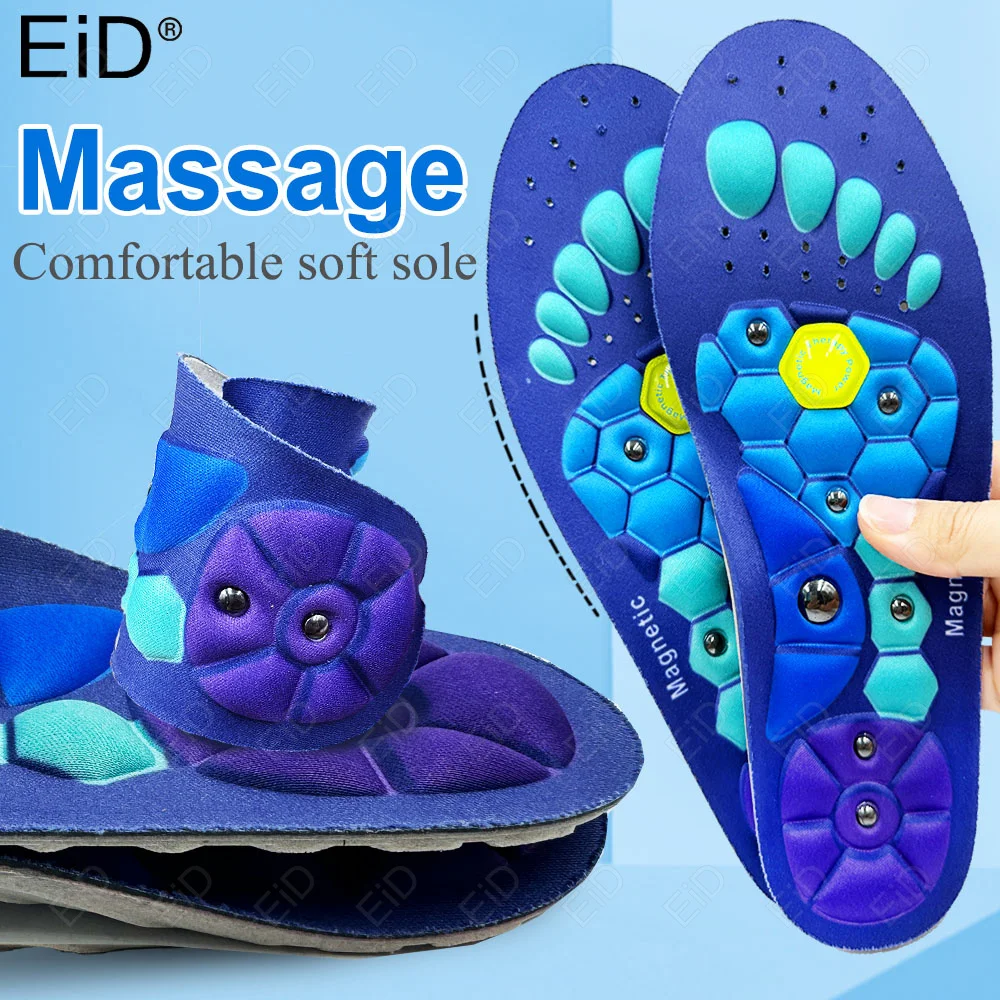 EiD Acupressures Insoles, Magnetic Insoles for Women Men, EVA Foot Massage Orthopedic Acupressures Insoles Pads for Weight Loss