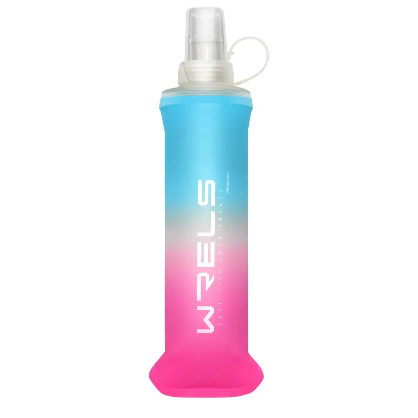 Bouteille d'eau de Sport pliante en TPU, flacon souple, bouteille d'eau Portable à haut débit, pour course à pied, randonnée, vélo, Fitness
