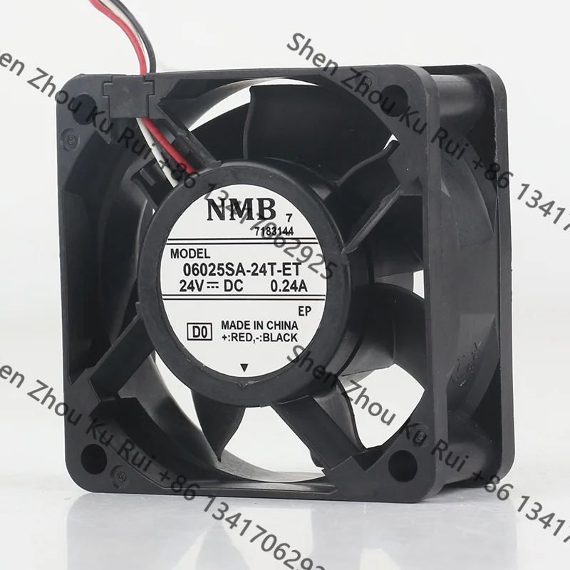 

6CM New original NMB DC24V 0.24A AC EC 60X60X25MM Three-wire 06025SA-24T-ET cooling fan 6025 double ball inverter fan