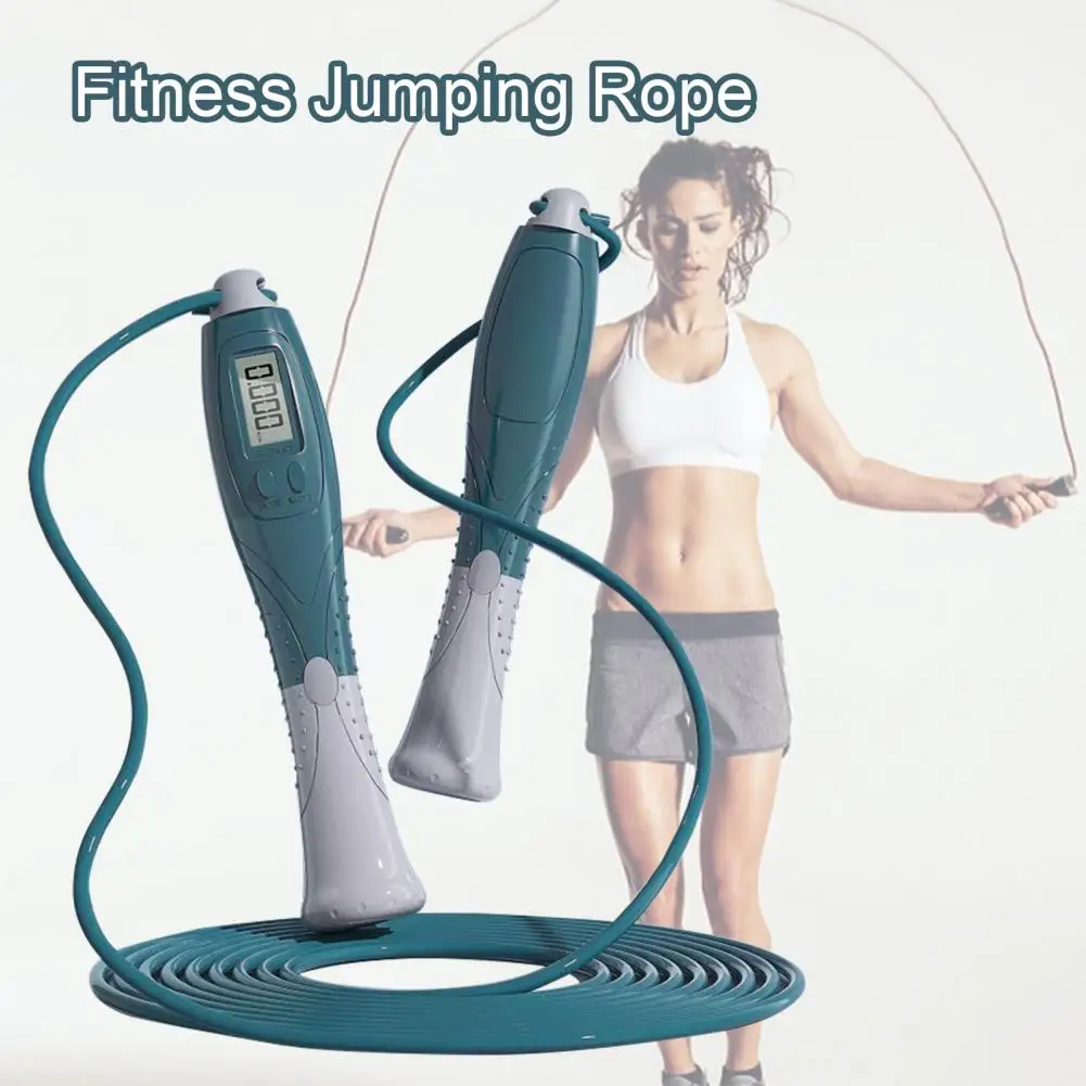 

Adjustable Skipping Rope Digital Counting Jump Rope for Men Women Tangle-free Fitness Equipment with Non-slip Handle for Cardio