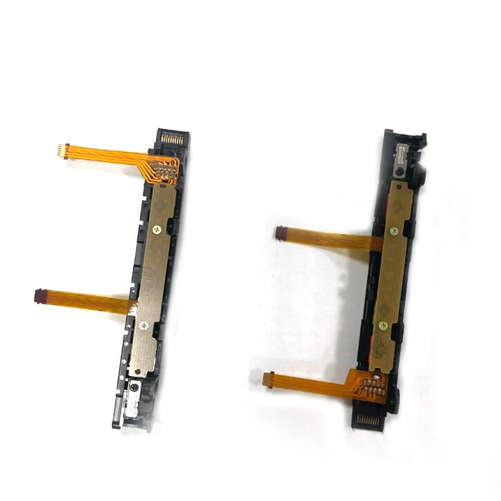 1 زوج استبدال ل Joy con اليسار اليمين المنزلق السكك الحديدية مع SL SR زر للتبديل Joycon تحكم إصلاح مع الكابلات المرنة