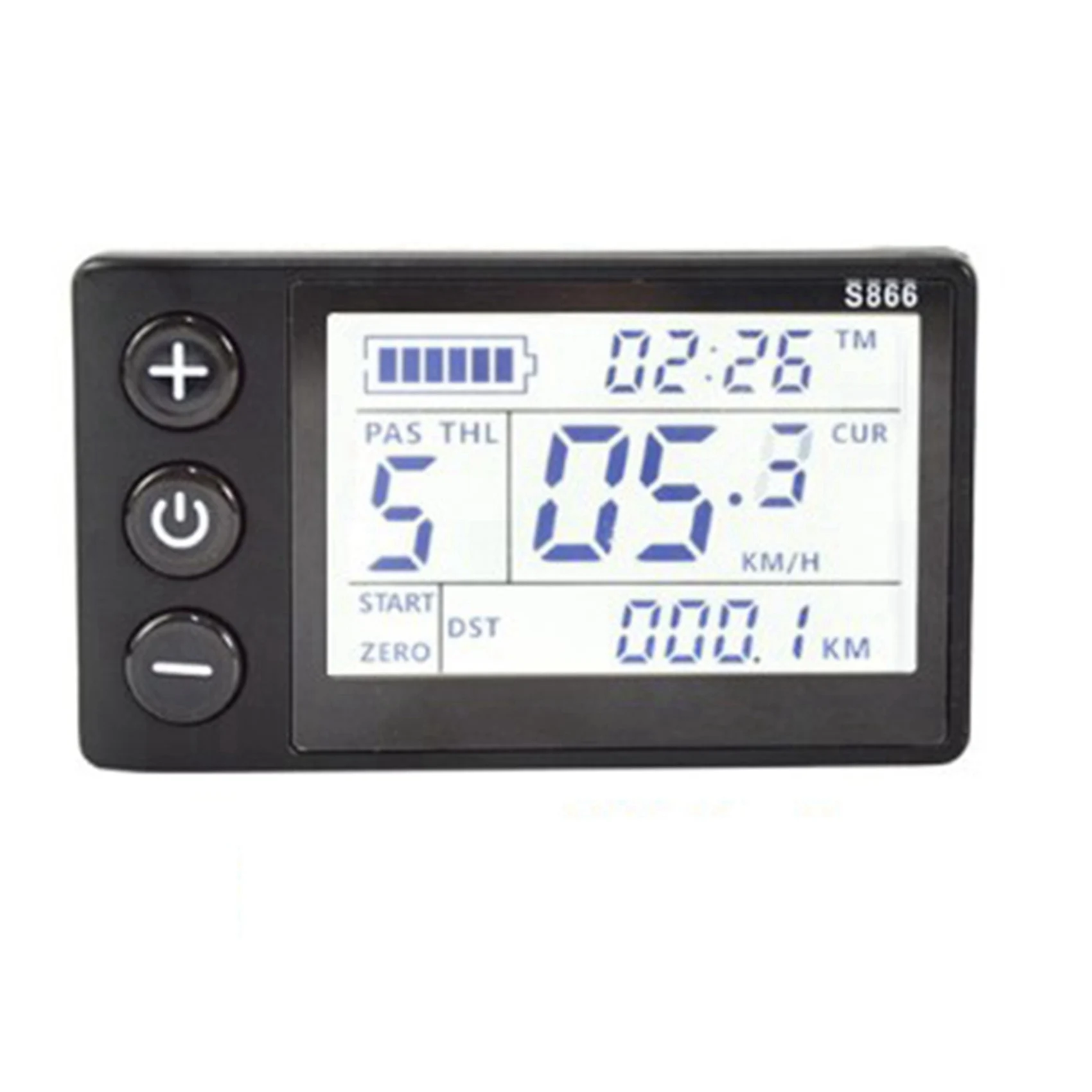 

A99I-2X S866 Electric Bike LCD Display E-Bike Electric Scooter Display Meter Control Panel With Waterproof Plug