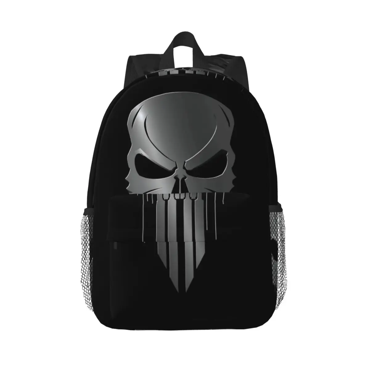 

Skeleton Skull Heavy Metal Punishers Backpack Hot Sale Daypack Boys Girls BookBag Shoulder Bags for Men Women Kids School Bag