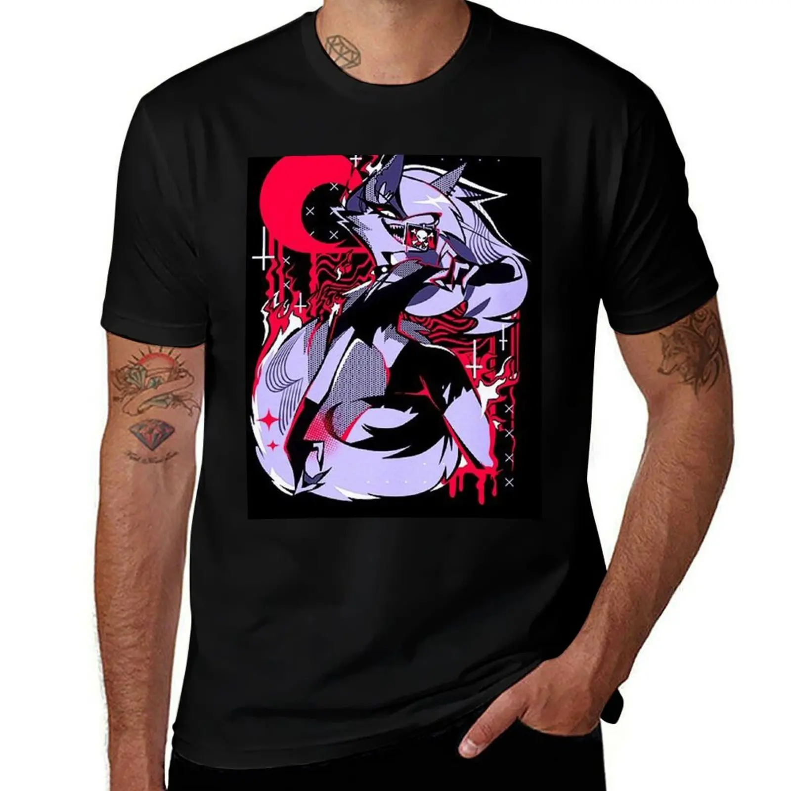 Helluva Boss Loona T-Shirt Athletic Quick Dry for Men T-Shirt