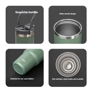 900ML Tyeso Cangkir Kopi Baja Tahan Karat Cangkir Berinsulasi Lapisan Ganda Dingin dan Panas Tumbler Botol Air Termo Mug Travel Mobil 8 penjualan terbaik mengurangi gelas - №