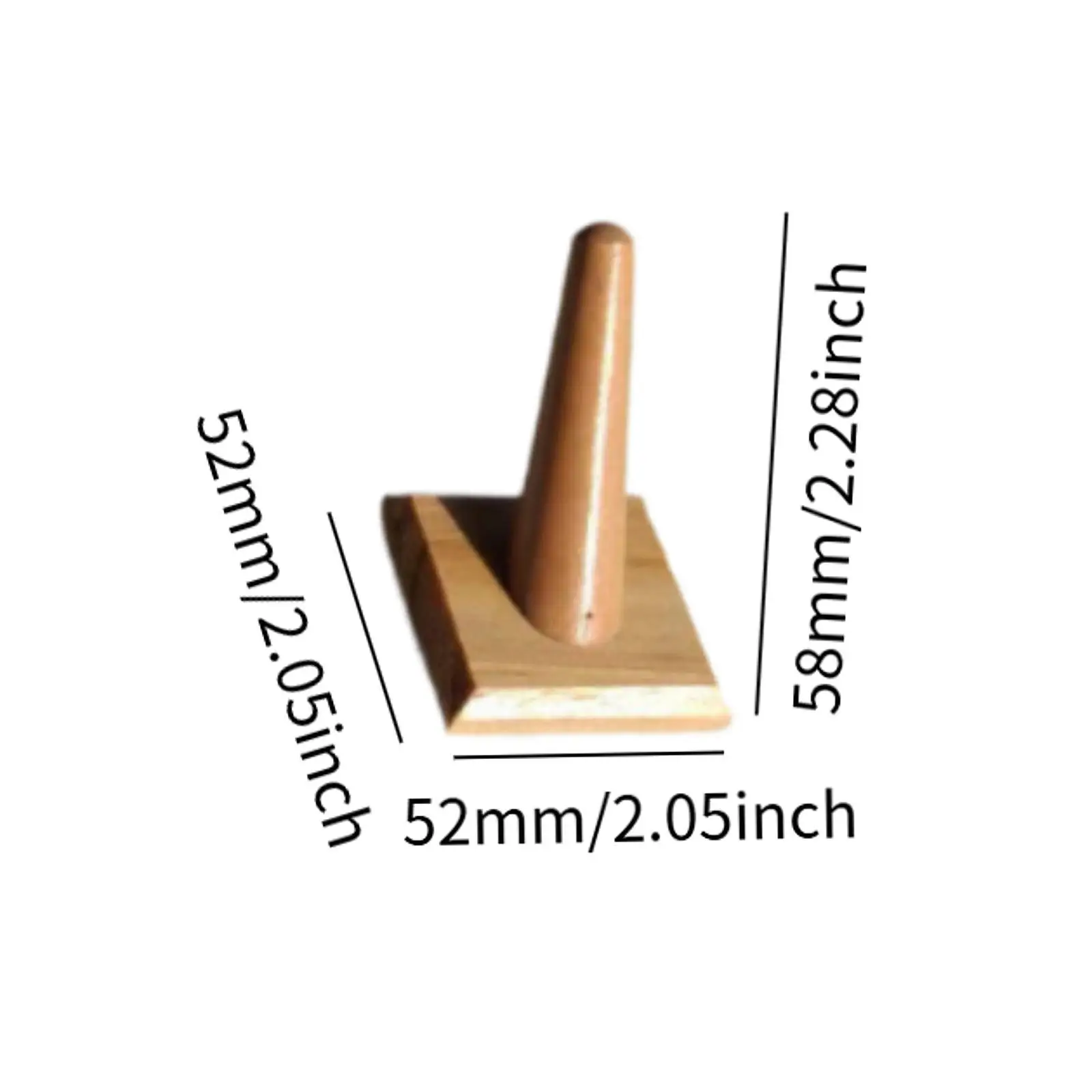 مجوهرات عرض خاتم الإصبع المفرد مع حامل تخزين منظم بقاعدة مربعة لعروض عرض البيع بالتجزئة #6
