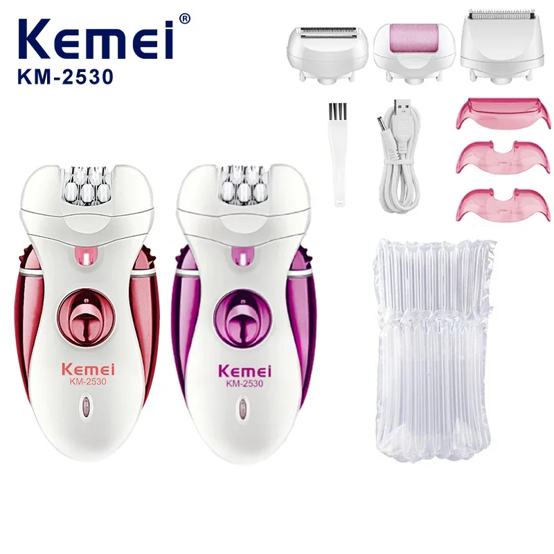 Kemei KM-2530 manufacturer direct sales hair removal device device four in one hair grinder foot shaving device