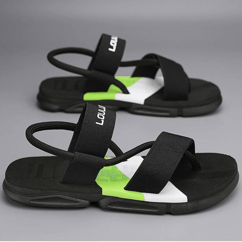 Sandali comodi da uomo con suola morbida sandali Casual antiscivolo estivi sandali da uomo con suola spessa scarpe da spiaggia da uomo alla moda all'aperto