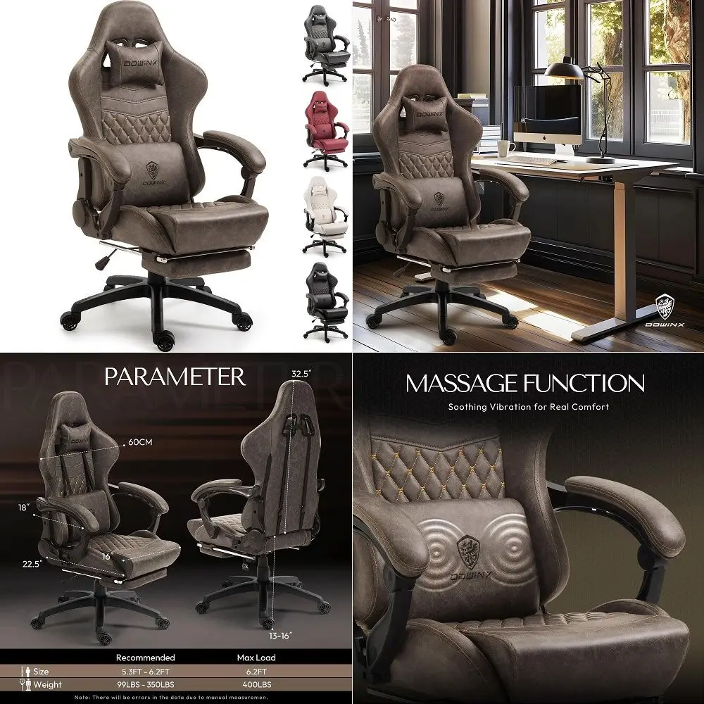 Silla de Juego Titan Evo Negra Reclinable, Ergonómica y Resistente, con Reposabrazos 4D, Reposacabezas Magnético y Soporte Lumbar