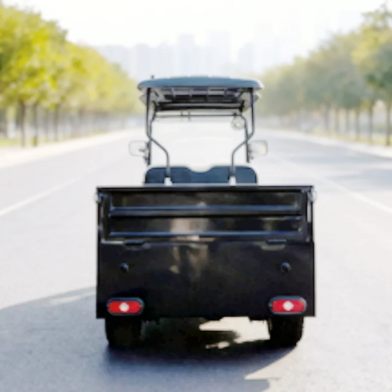 

Внедорожник, 72 В, литиевая батарея, тележка для гольфа, доступная цена, сделанная в Китае, с задним грузовым ящиком, светодиодными полосами на крыше, грузовая тележка