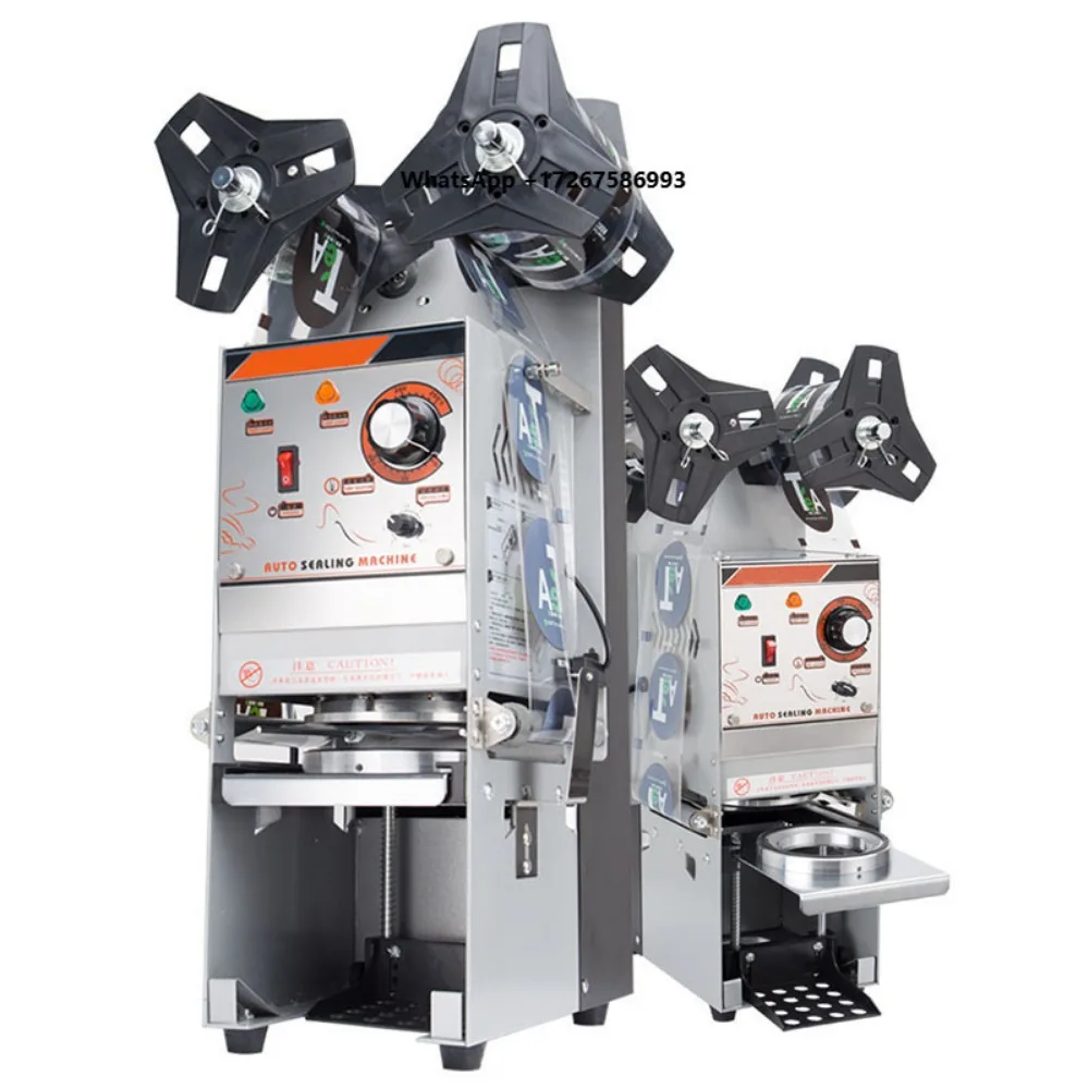 Bubble Tea Shop Equipment PP Cup Sealing Machine Automatic Cup Sealer Plastic Cup Sealer Machine