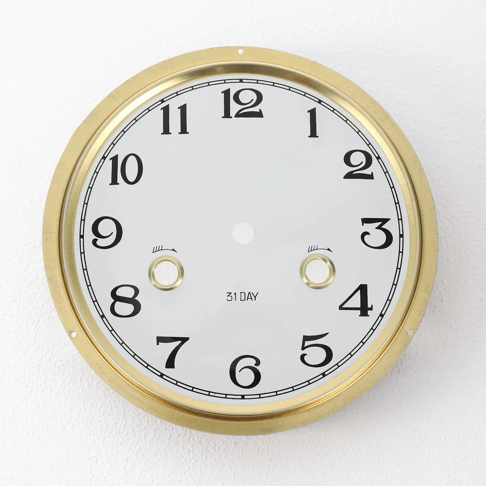 Mini peças de liga de zinco acessórios de relógio cronometragem de precisão design elegante diy relógio redondo rosto substituição inserção dial sala estar