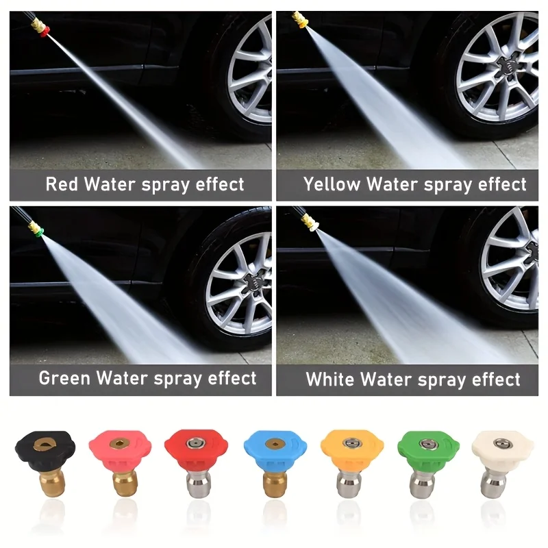 Aperture 2.5mm High-pressure Cleaning Machine Nozzle Kit with Nozzle and Bracket High pressure quick connect water gun image 3