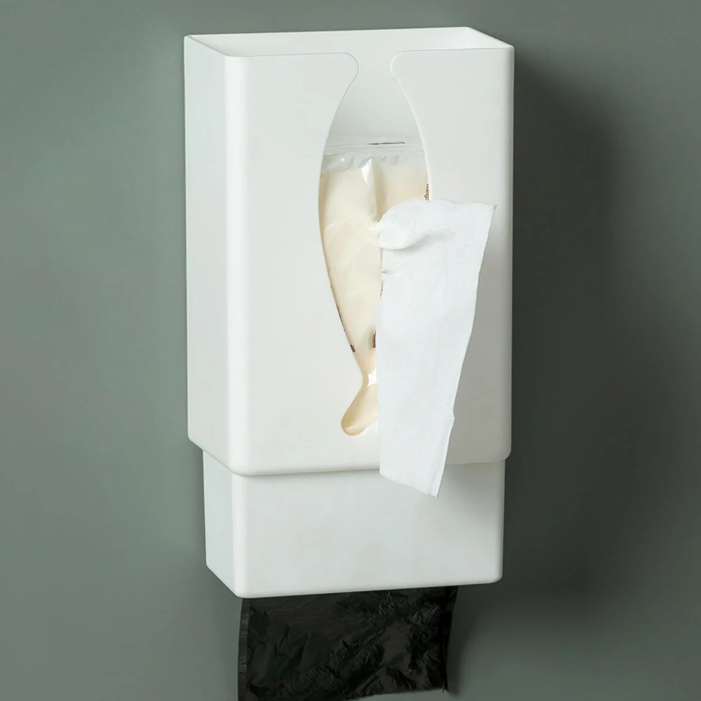 

Punch Box Paper Towel Holder for Kitchen Bathroom White Material Storage Container Napkin Dispenser Home