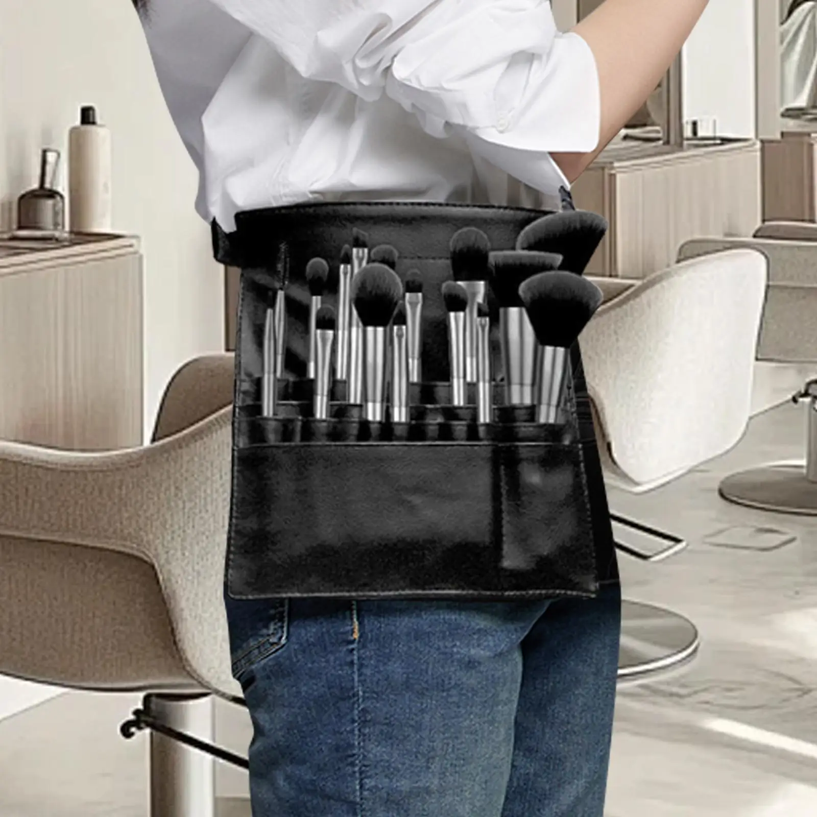 Makeup Brush Bag Cosmetic Bag Professional Multipurpose Makeup Tool Organizer Storage Portable Large Capacity Brush Organizer