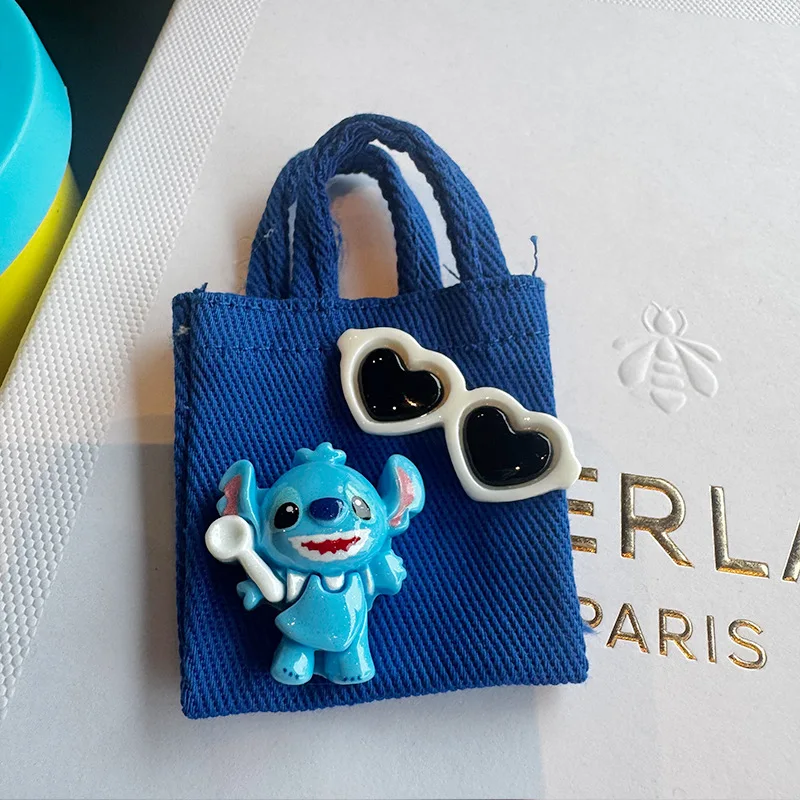 Mini cartone animato carino punto animale cuore pesca borsa borsa di tela studente blu giallo zero portafoglio borsa da viaggio kawaii