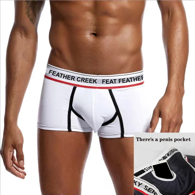 There\'s a penis pocket boxers,ropa interior hombre,Men\'s underwear, boxers, sexy underwear, gay